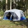 VidaXL Family Tent with LED 10 People, Shade Tent with Carry Bag, Portable Awning with Side Walls, 94301