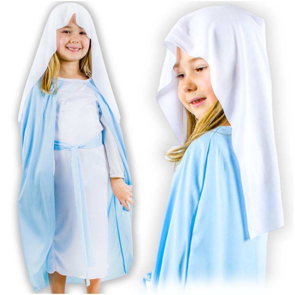 Mary Nativity Play Costume for a Costume Ball Mary Nativity Play Costume Mary Nativity Play Costume for Children Size 128-134