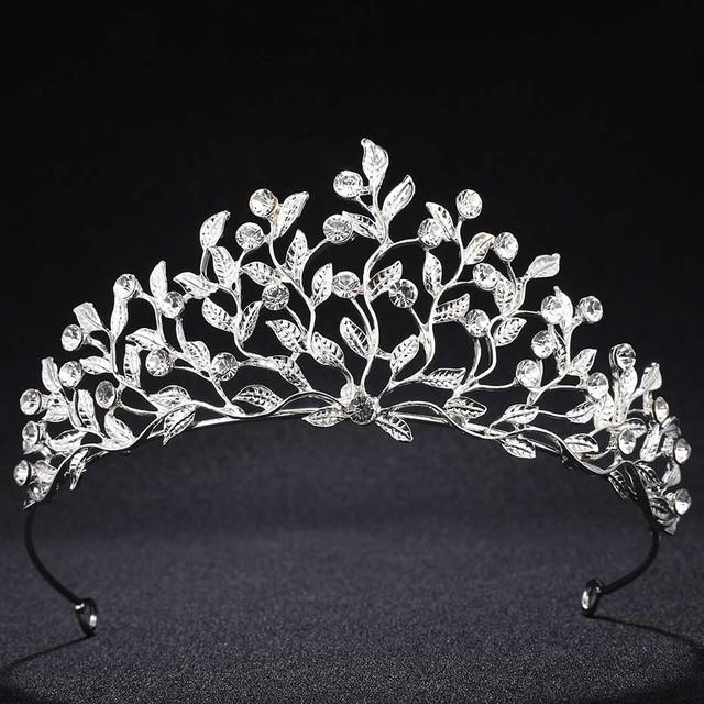 Miallo European Classic Princess Tiaras And Crowns Austrian Crystal Headpieces Wedding Hair Jewelry For Bride Hairstyle