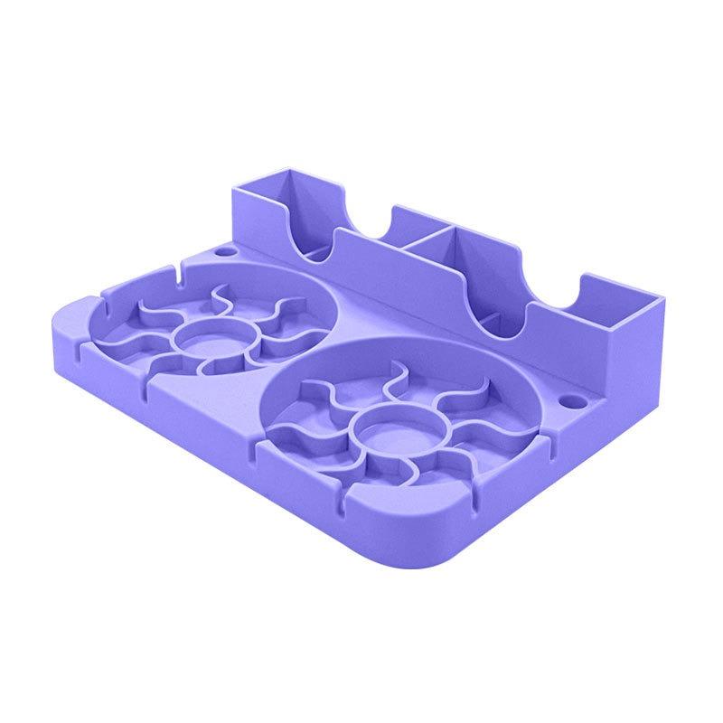 Silicone Tumbler Dry Rack Non-Slip Tumbler Drying Station Sports Bottle Drainer Stand for Stanley 30/40oz Cup Lid Straw