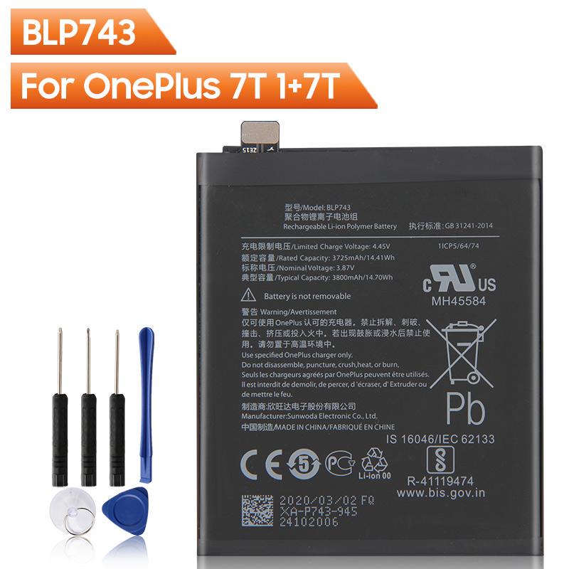 Buy Replacement Phone Battery BLP743 For OnePlus 7T One Plus 7T 3800mAh