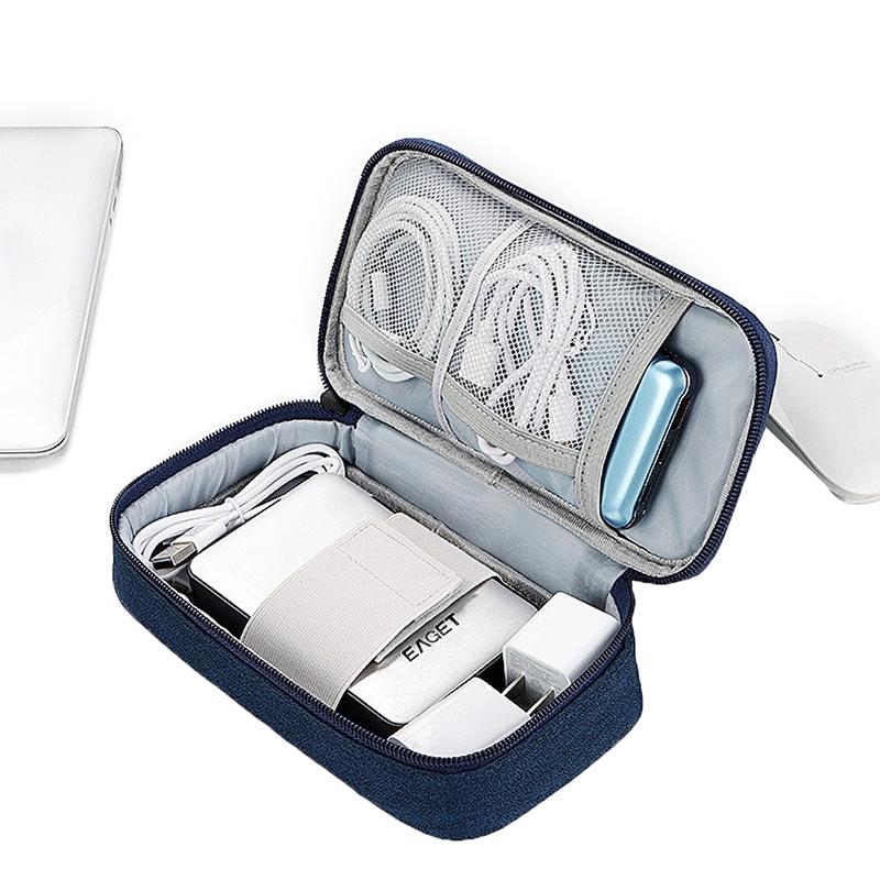 Portable Cable Storage Pouch Bags Accessories  For Cord Charger Power Hard Drive