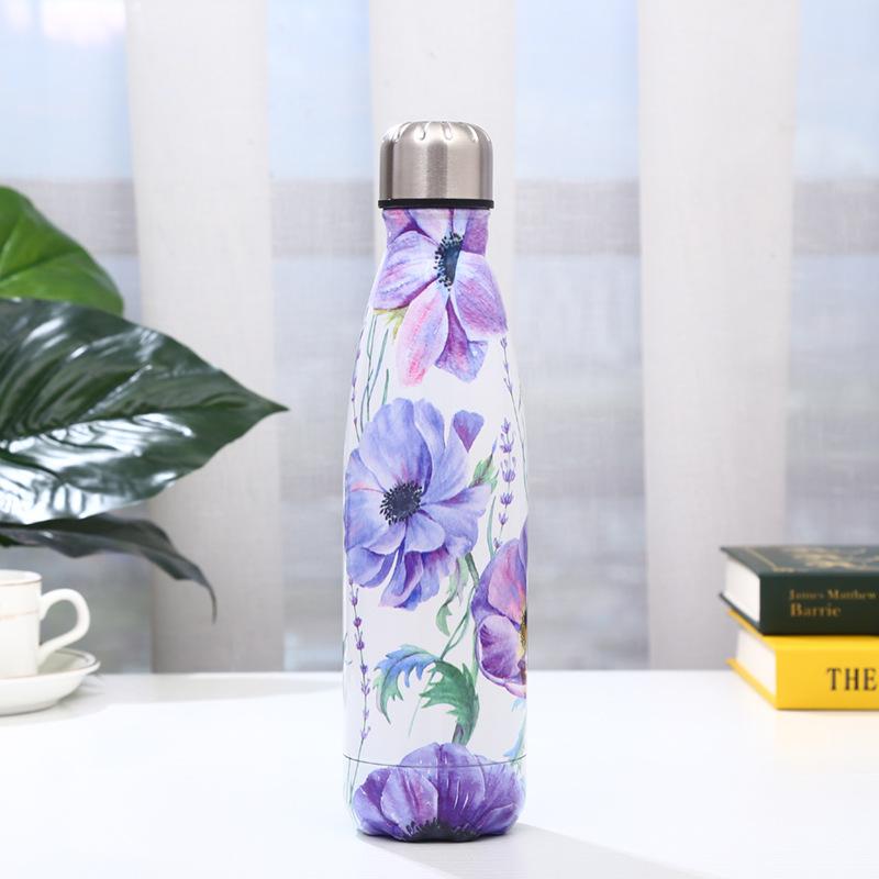 Coca Cola Bottle Double Layer 304 Stainless Steel Insulated Cup Outdoor Sports Water Bottle Bowling Cup 500ml