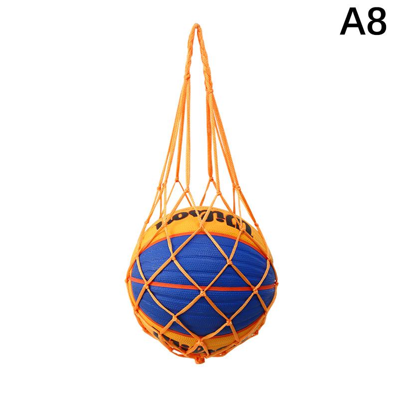 Basketbalový síťový vak z nylonu, úložný vak na jeden míč, přenosné vybavení pro venkovní sporty, fotbal, volejbal, taška