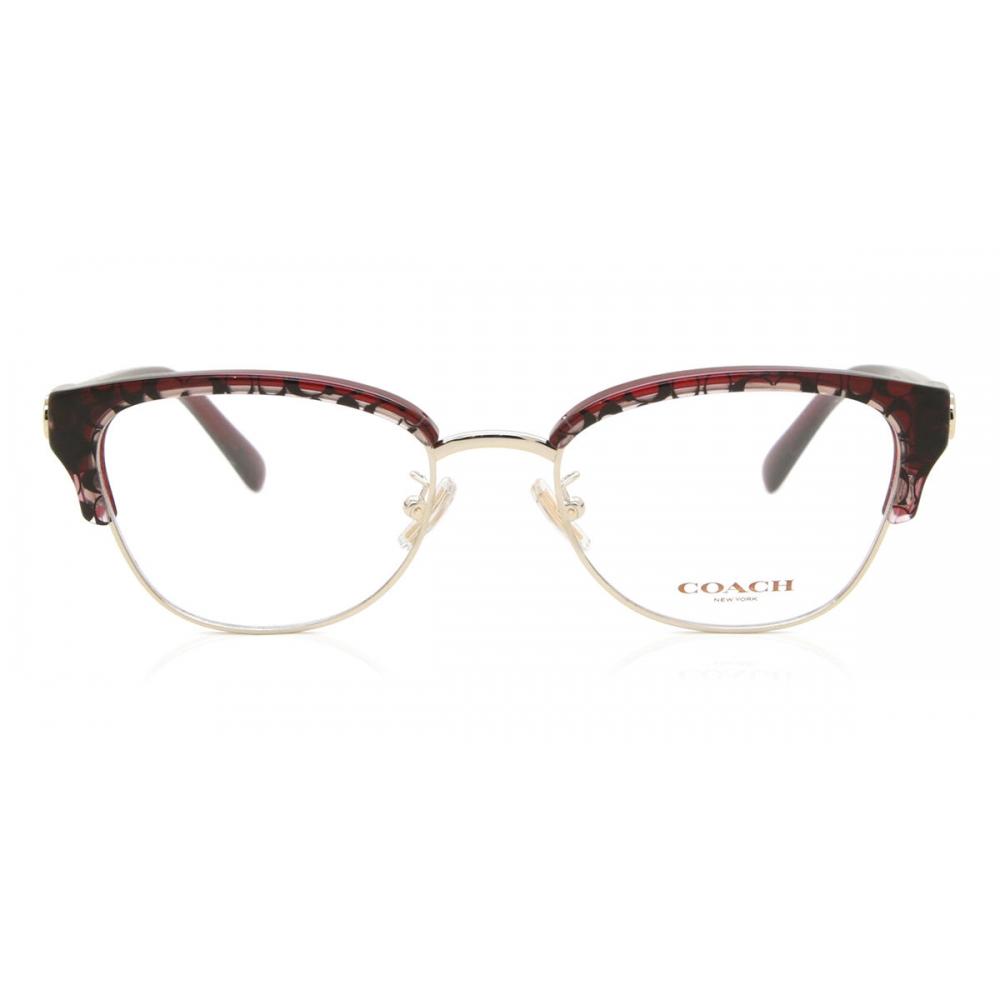 

Coach Hc6195 5709 Women Eyeglasses Patterned Red Gold/53