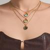 Ocean Series: 18K Gold-Plated Whale & Starfish Pendant Necklace.