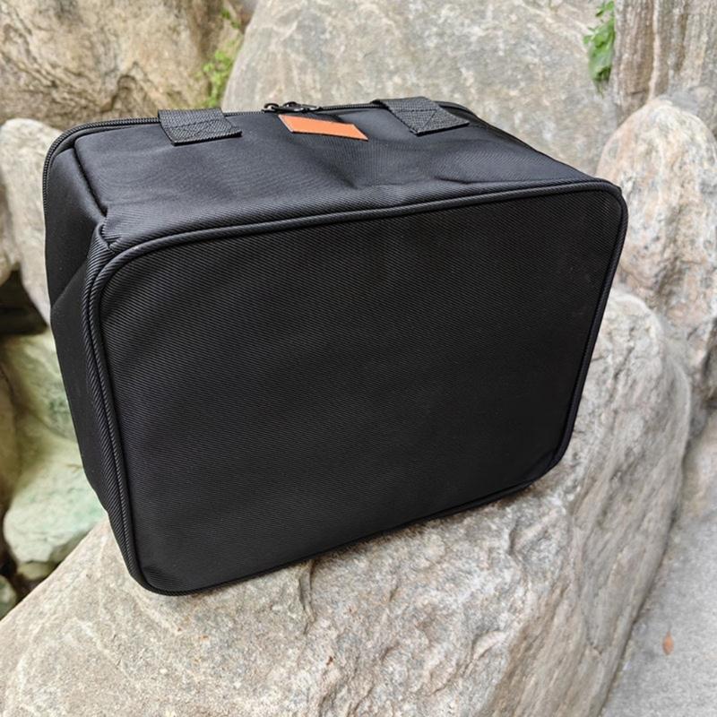 Portable Camping Cookware Bag Outdoor Carrying Picnic Tableware Organizers Gas-Tank Oxford-Cloth Storage Bag Easy to Use
