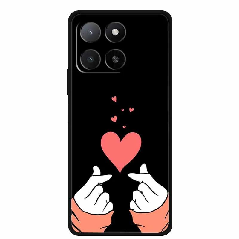 For Motorola G86 G56 Phone Case G 86 G 56 Coque Black Silicone Soft Back Cover For Motorola G86 Power Edge 60 60S Case Cartoon