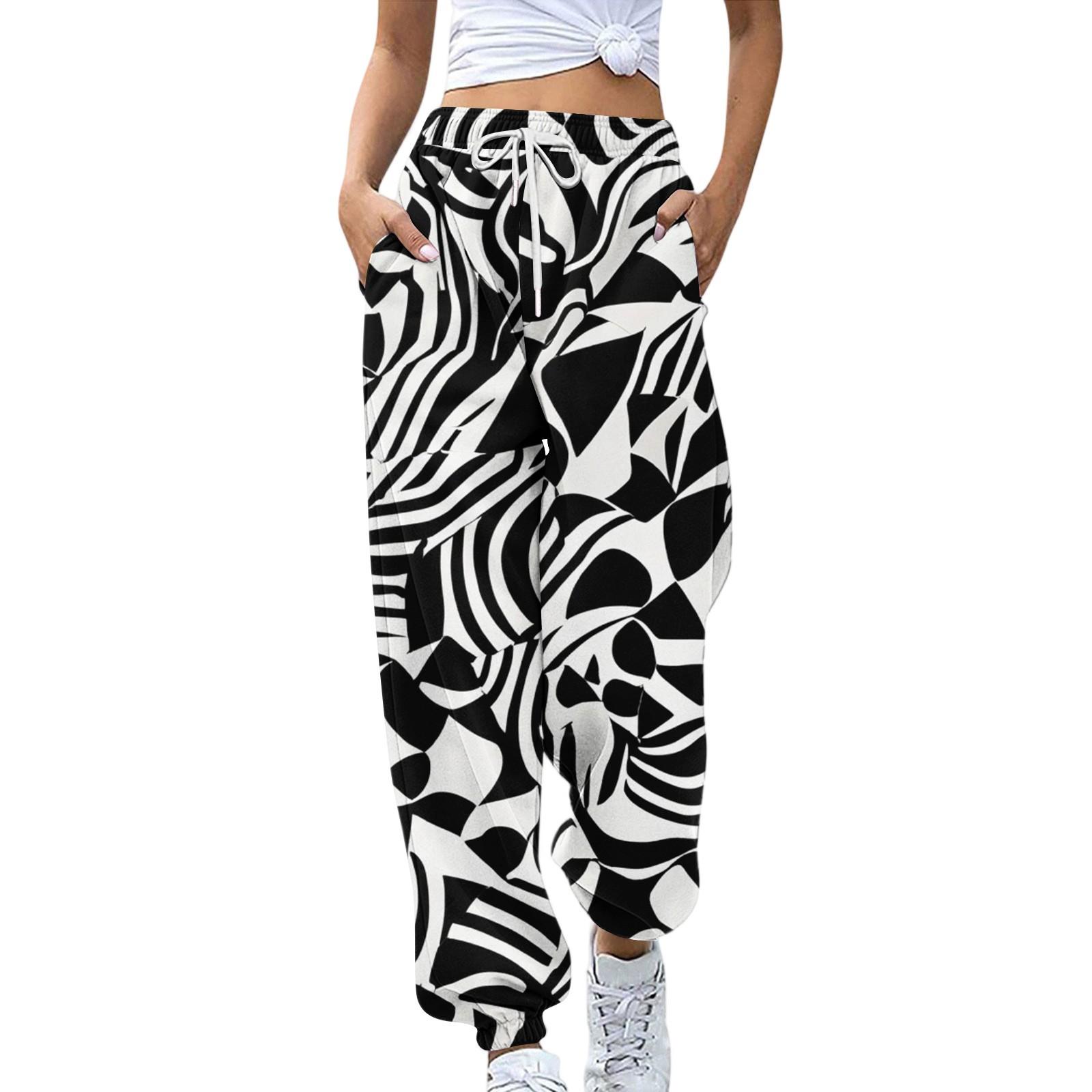 

Жіночі спортивні штани з кишенями Модні штани з камуфляжним принтом на гумці Повсякденні спортивні штани XXL