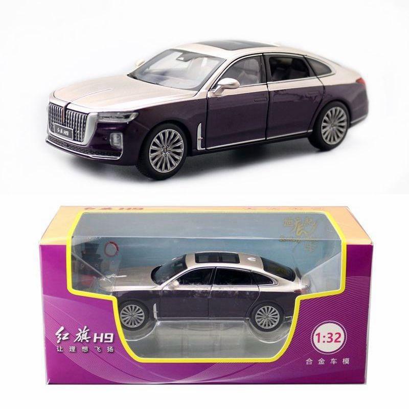 Hong Simulation Alloy Qi Luxury Sedan Model Toy With Sound And Light Functions