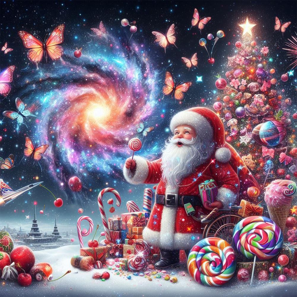 5D DIY Full Round Drill Diamond Painting Christmas Kit Home Decoration Art Craft