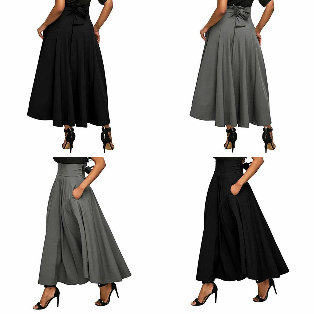 Elegantes Stretch High Waist Vintage Skaterrockkleid mit ausgestellten Falten