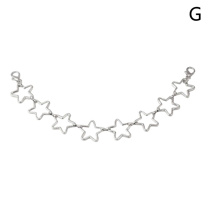 Diy Personality Butterfly Heart Star Pendant Shoulder Bag Metal Chain Straps