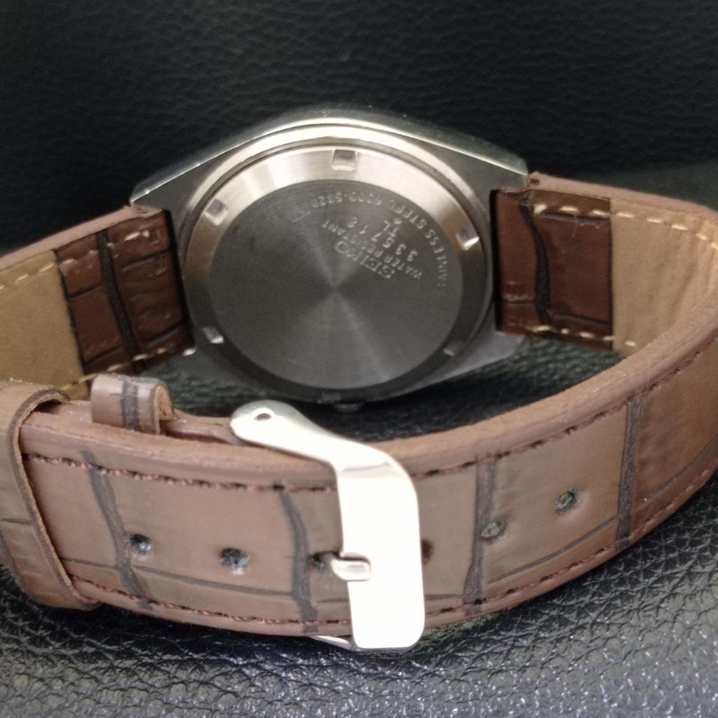 VINTAGE SEIKO AUTOMATIC JAPAN 6319A MENS BROWN COLOR DIAL WATCH a701363-5 R206a-a701363
