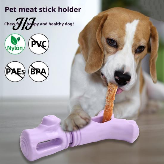Bastoncini da Masticare per Cani a Lunga Durata, Portacaramelle, Previene il Soffocamento, Giocattolo in Gomma, Giocattoli di Arricchimento per la Noia, Forma a Ramo, Giocattolo per la Pulizia dei Denti, Piccolo e