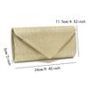 Glitter Women Party Handbags Envelope Golden Color Cover Open Lady Casual Elegant Evening Clutch Bags With Shoulder Chain