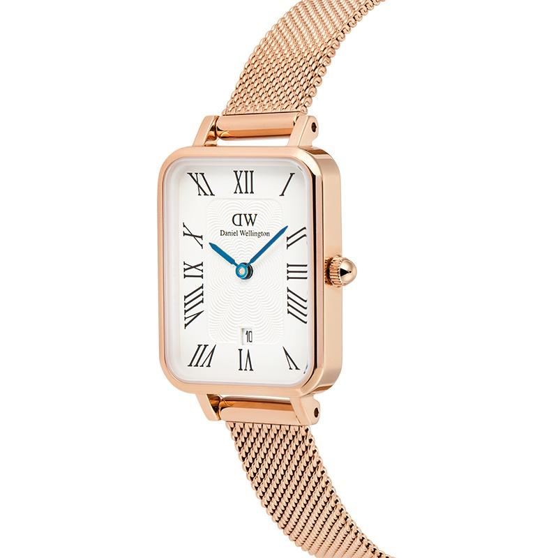 Daniel Wellington European and American watches Watch, quartz movement, stainless steel strap, white dial, women's watch, new ribbon gift DW00100860