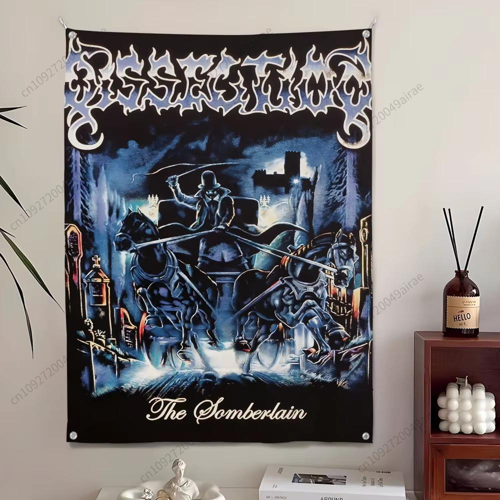 

Death DDissection Metal Flag Wall Tapestry Bedroom Living Room Garden Outdoor Festival Decoration Background Cloth Party Banner 74x94cm(29x37in)