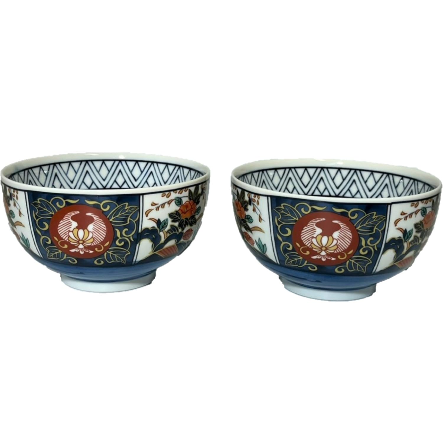 Японская Тосай Нисикисай Старый Имари Обычная Миска Пара