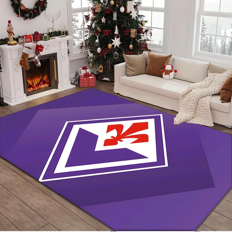 1PC rug Fiorentina Football Crest Carpet, Chair Rug,Area Rug for Office Bedroom living rooms bedroom, Doormat decor Christmas fan gifts