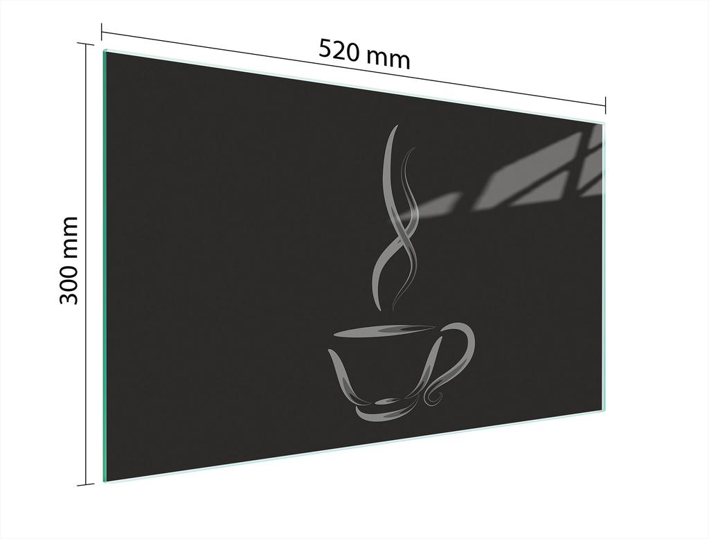 SZKLANA DESKA DO KROJENIA 52x30 KAWA