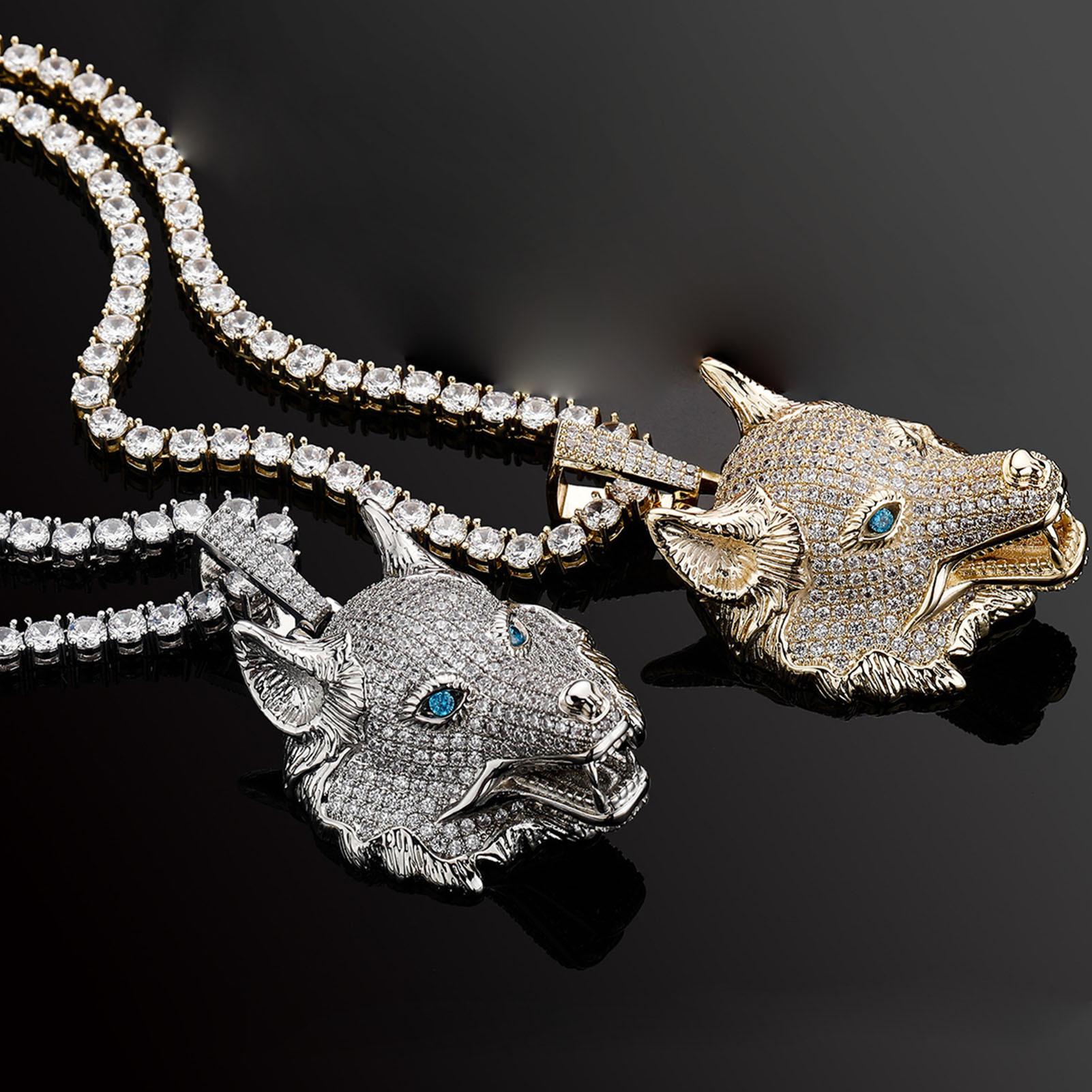 

1 шт., ожерелье с подвесками из камня CZ для мужчин, ювелирные изделия в стиле хип-хоп