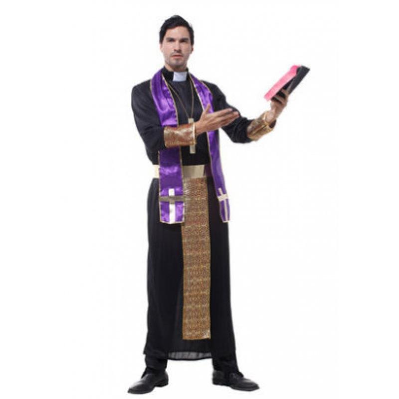 Halloween Ball Costumes, Priest Costumes, Monk Costumes, Priest Costumes, Adult Noble Missionary Costumes