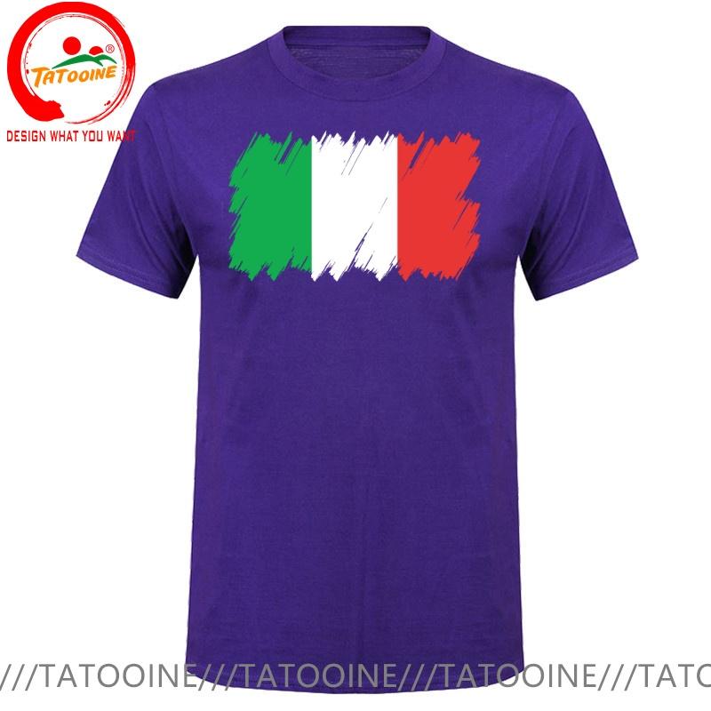 Funny Design Italy Flag Italian Brush National Flag Sred Doublet Unisex Fashion Trendy Casual Clothing Stylish Tops Tee Shirt Leis