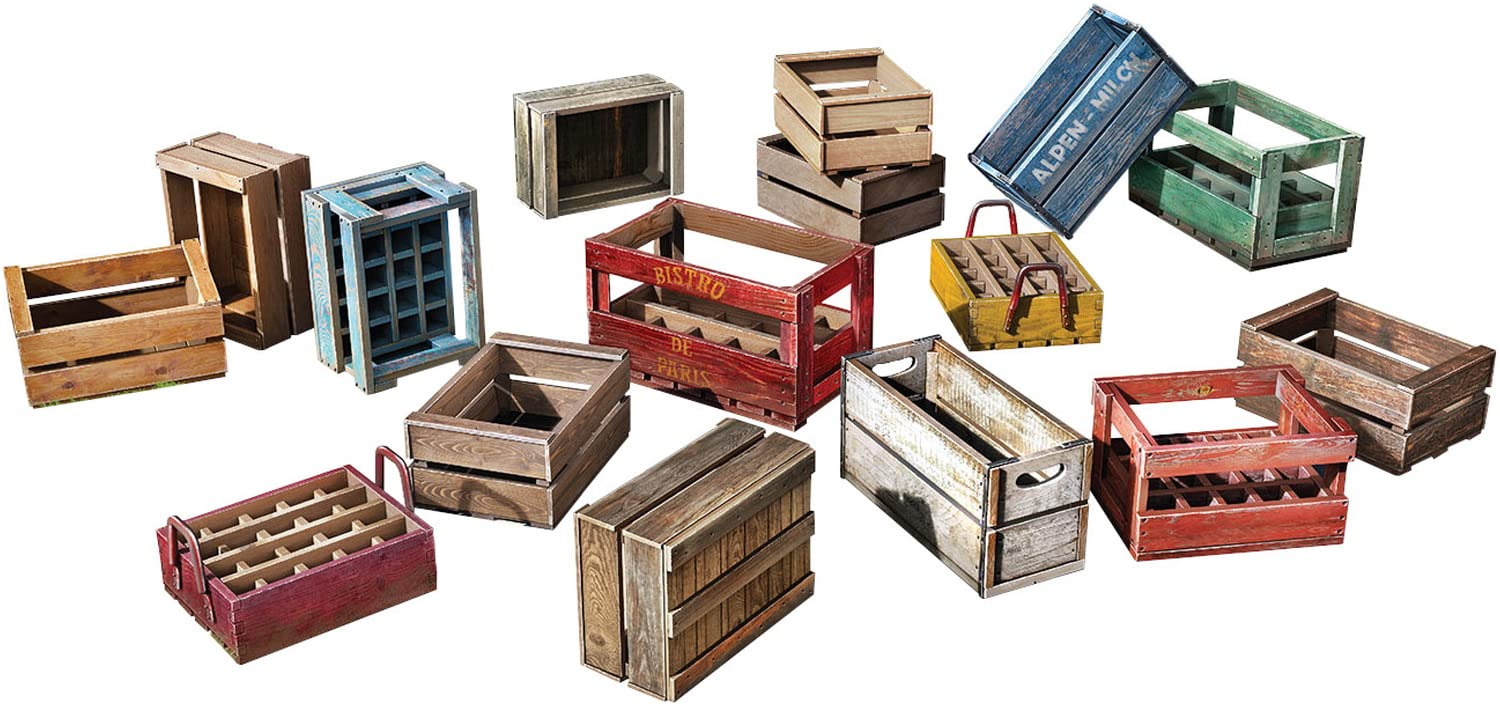

Miniart wooden box set plastic model MA35651 1/35