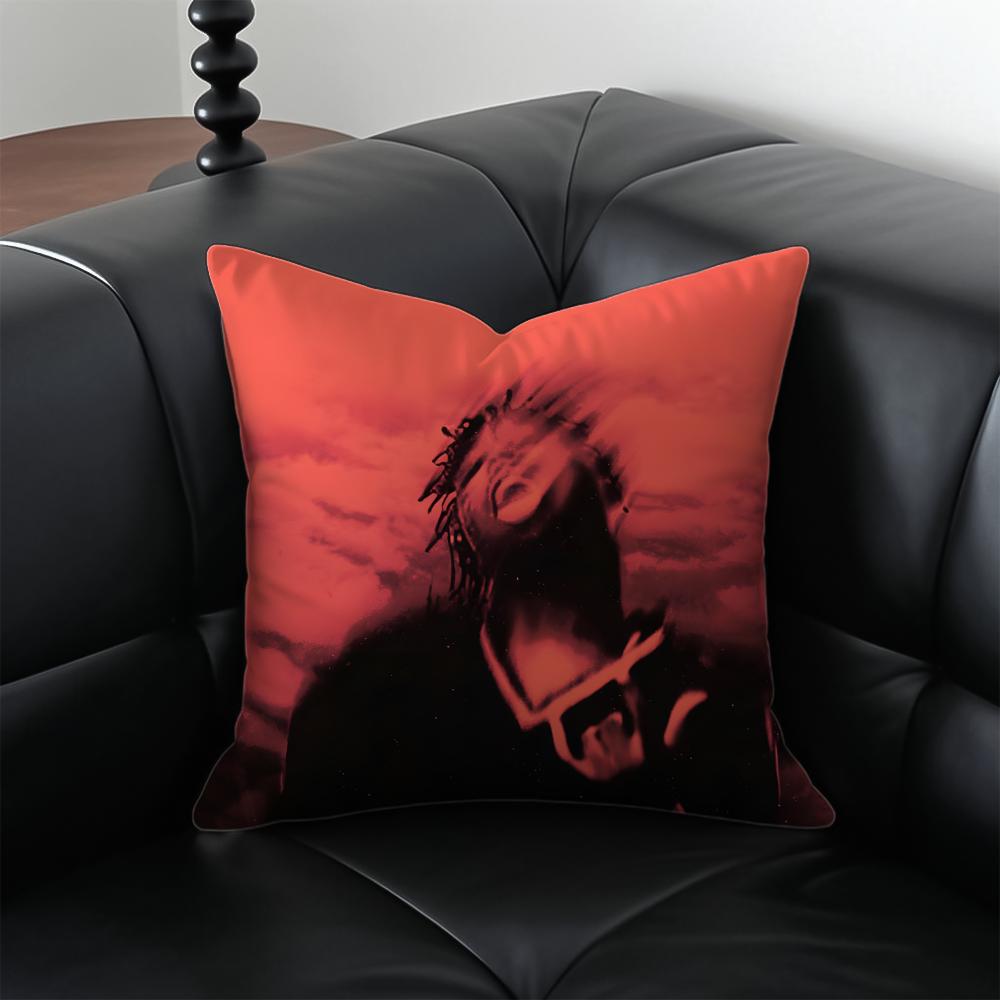 singer rap JJuice WRLDMT Cushion Cover Pillow Case Antidustmite Invisible zipper silky plush cushion