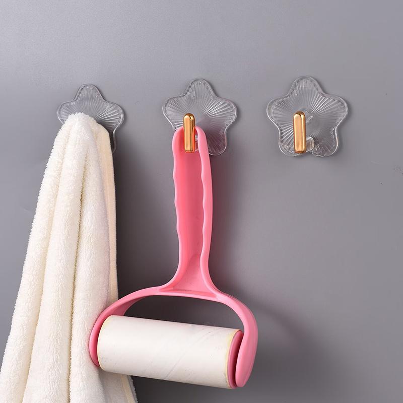 1/3Pcs Strong Adhesive Hooks Wall Hooks No Punching Mounted Door Key Coat Bathroom Robe Hanger Kitchen Rack Shelf Bag Hook