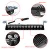Multiple Flashing Modes Red Blue Windshield Warning Lamp Car Strobe Light Emergency Flasher C igarette Lighter Plug 12V 12 LED