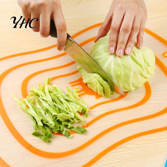 Plastic Chopping Block 4Pcs Chopping Blocks Frosted Non-slip Transparent Cutting Boards Breadboard for Kitchen