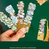 New Hollow Design Book Page Clip Super-thin Floral Painting Book Mark Sunrise Blossoms Beach Metal Bookmark Holiday Gifts