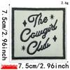 Liteon Cross-Border Alphabet Planet Embroidery Patch for Clothing & Accessories.