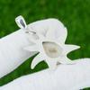 Natural White Quartz Gemstone Jewelry 925 Sterling Silver Pendant For Girls