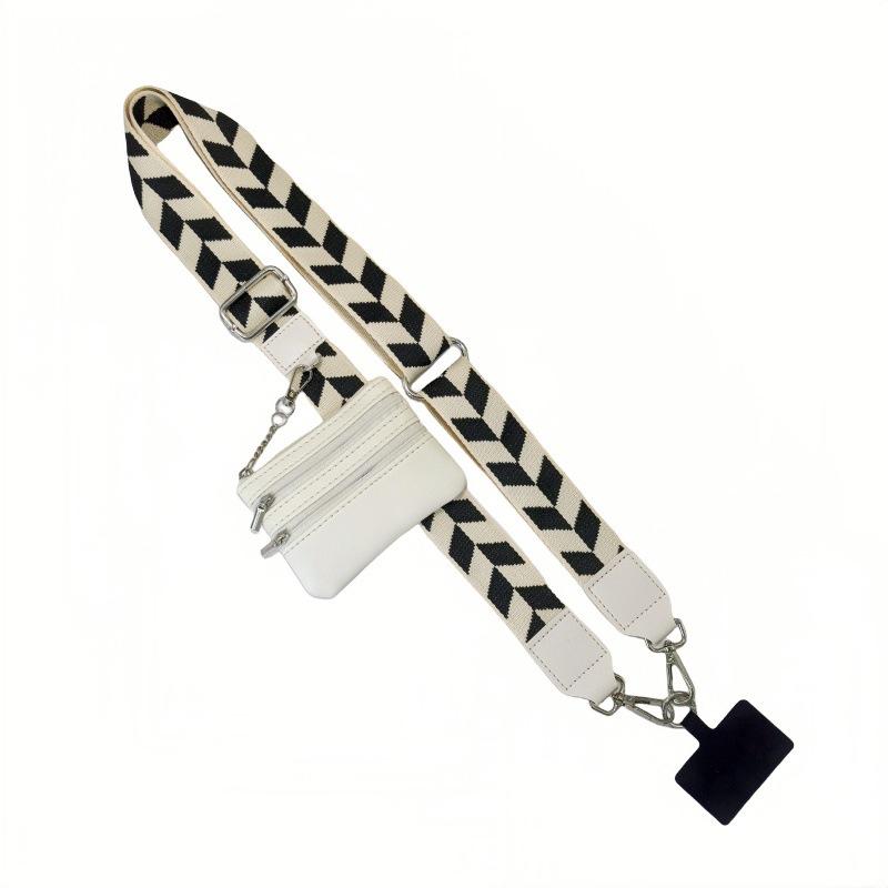 Adjustable Phone Strap With Zippered Pouch Fashion Mobile Phone Lanyard Crossbody With Wallet Phone Sleeve Accessories Pendant