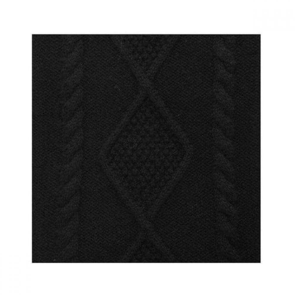 Countess Mara Warm Cashmere Blend Knit Scarf Black Cmfw4o2105k0