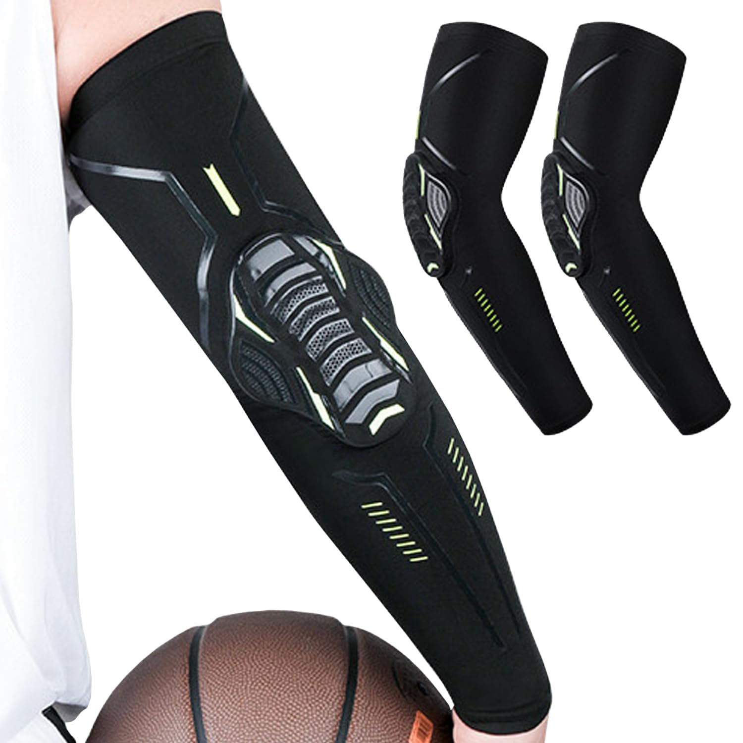 

SUNTUTU Нарукавники для поддержки локтей с защитой от УФ-излучения и ударов для мотоцикла и дороги Защитные 2 шт. Накладки, Защита, Эластичные, Впитывающие, чёрный