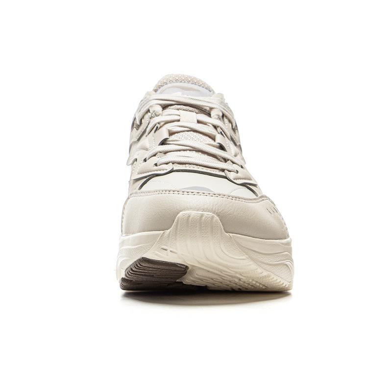 New LiNing Breathable And Slip Resistant Low Top Casual Shoes Women's Gray White AGCU536-1