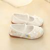 Chinese Style Children Hanfu Flat Shoes Wear Resistant Embroidered Cloth Shoes  Kid Gift