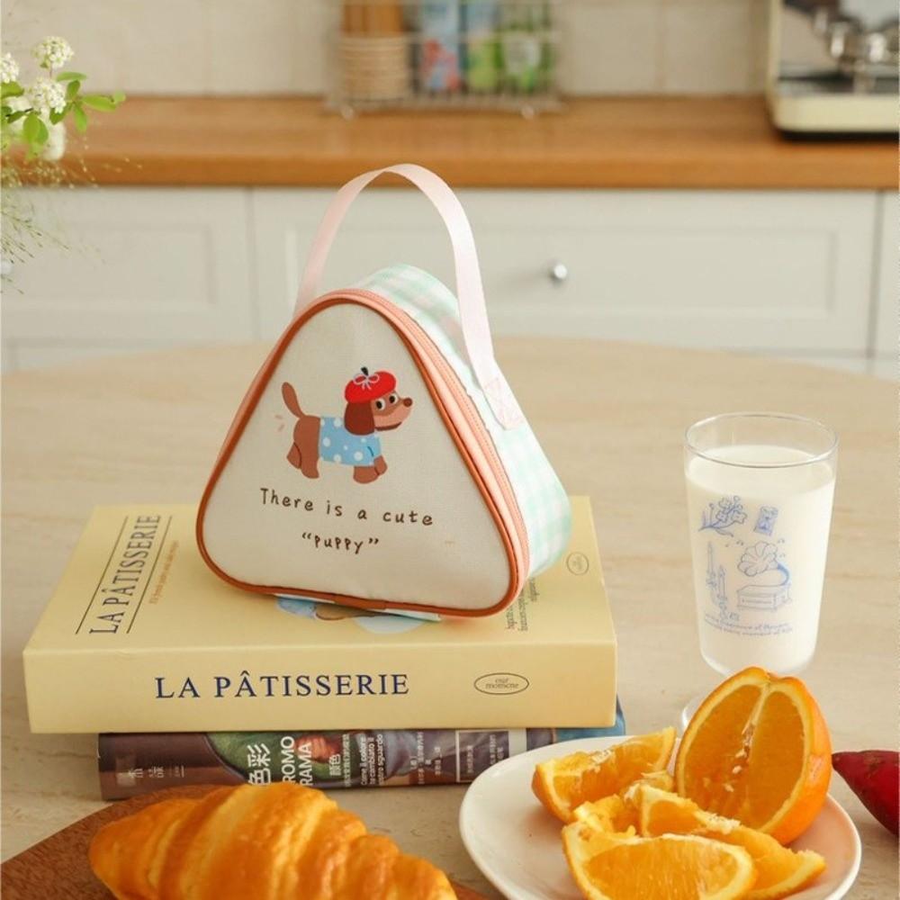 Animal Print Thermal Food Tote Bag Oxford Fabric Lunch Box Carrier Insulated Breakfast Bag  Outdoor