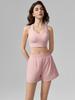Completo Sportivo Donna Asciugatura Rapida Primavera/Estate 2026: Pantaloncini Anti-Esposizione, Capo Esterno Leggero con Spalline, Biancheria Intima da Yoga.