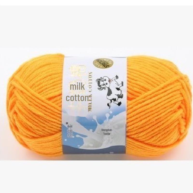 Milk Cotton Yarn Set for DIY Projects: Scarf, Crochet Slippers, Hand-Woven Bags
