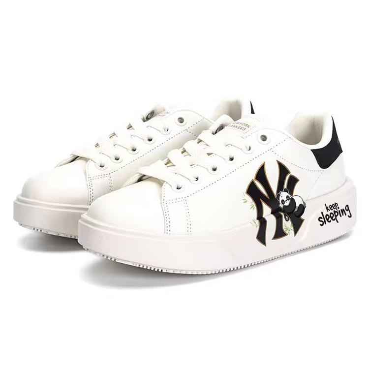 MLB Chunky Classic Skateboard Shoes Unisex Low top White/Green 3ASXCCB3N-50IVS(Team56-)