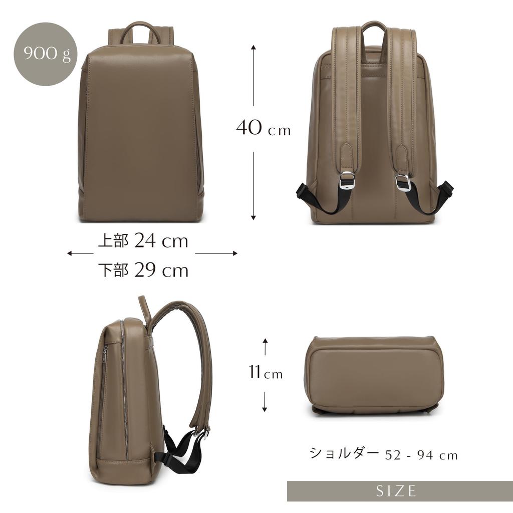 Guccio Italy Leather Backpack, Featured In InRed Magazine, Women's, Cowhide Leather, A4PC Storage, Water-Repellent & Scratch-Resistant, with YKK