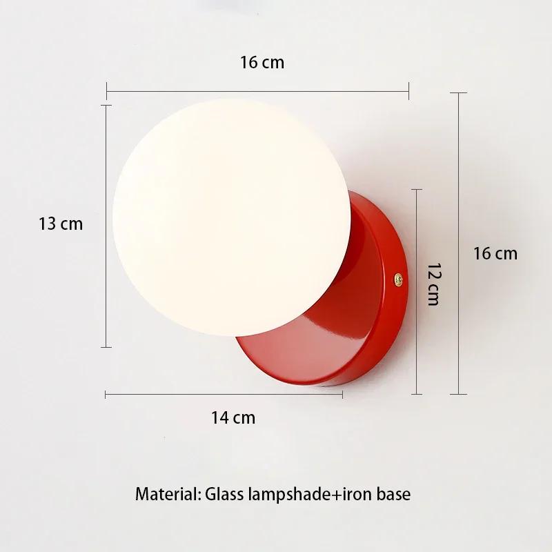 Nordic Cream Style Wall Light Modern Minimalist Corridor Hanging Lamp French Creative Internet Red Bedroom Bedside Lamps Torch