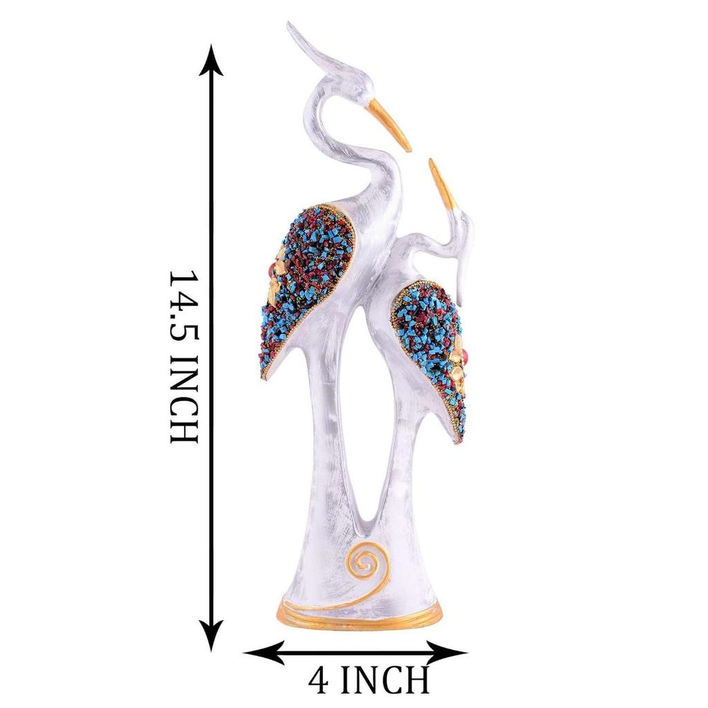 Good Luck White Swan Home Decor Showpiece, Idols, Figurine for Home Office Decor| Gift Item