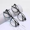 Anti Blue Light Reading Glasses Round Frame Eyeglasses Unisex Black Myopia Glasses Girls Clear Glasses 0 To -350
