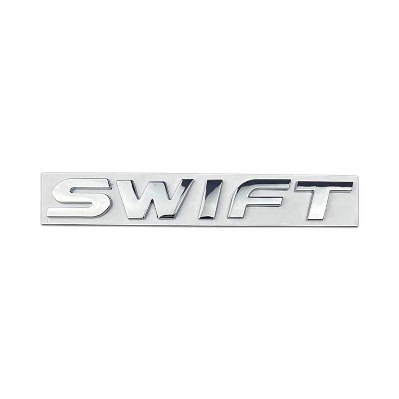 3D Badge Steering Wheel Sticker Car Front Emblem Rear Trunk Logo For SUZUKI Swift Metal Alloy Modified Letter Decoration